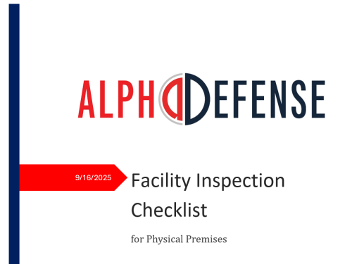 Facility Inspection Checklist