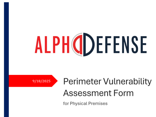 Perimeter Vulnerability Assessment Form