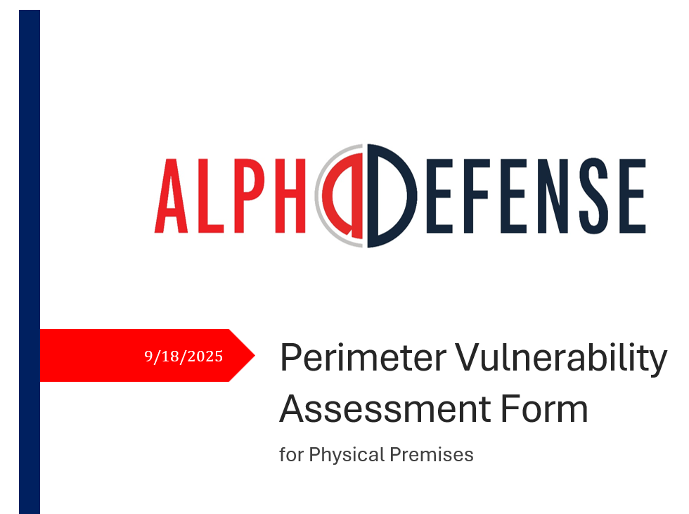 Perimeter Vulnerability Assessment Form