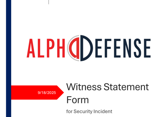 Witness Statement Form